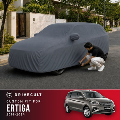 Maruti Suzuki Ertiga 2018-2024 DriveCult Titan custom-fit waterproof car body cover