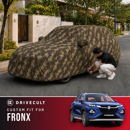 Maruti Suzuki Fronx DriveCult Phantom custom-fit waterproof car body cover