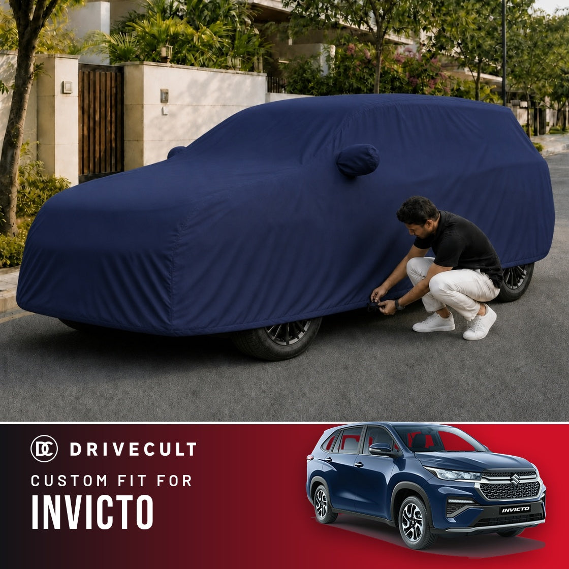 Maruti Suzuki Invicto DriveCult Storm custom-fit waterproof car body cover