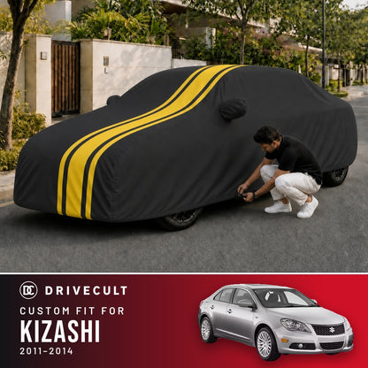 Maruti Suzuki Kizashi 2011-2014 DriveCult Blaze custom-fit waterproof car body cover