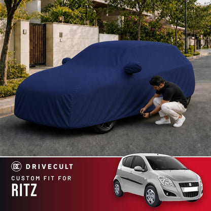 Maruti Suzuki Ritz DriveCult Storm custom-fit waterproof car body cover