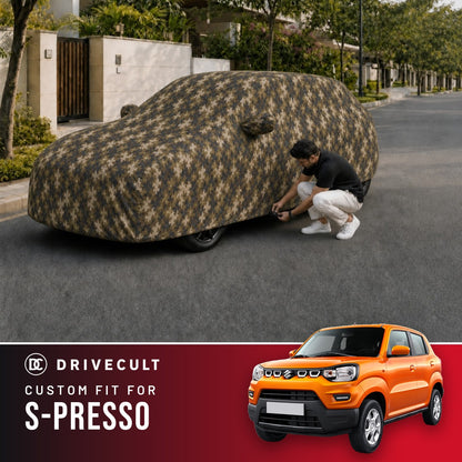 Maruti Suzuki S-Presso DriveCult Phantom custom-fit waterproof car body cover