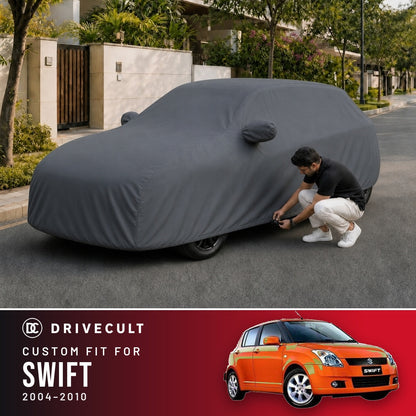 Maruti Suzuki Swift 2004-2010 DriveCult Titan custom-fit waterproof car body cover