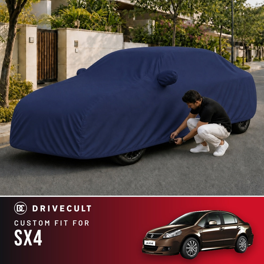 Maruti Suzuki SX4 DriveCult Storm custom-fit waterproof car body cover