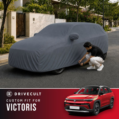 Maruti Suzuki Victoris DriveCult Titan custom-fit waterproof car body cover