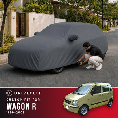 Maruti Suzuki Wagon R 1999-2009 DriveCult Titan custom-fit waterproof car body cover