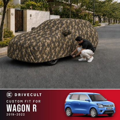 Maruti Suzuki Wagon R 2019-2022 DriveCult Phantom custom-fit waterproof car body cover