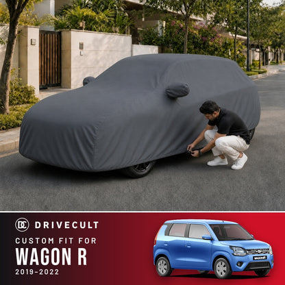 Maruti Suzuki Wagon R 2019-2022 DriveCult Titan custom-fit waterproof car body cover