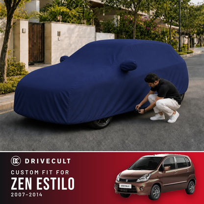 Maruti Suzuki Zen Estilo 2007-2014 DriveCult Storm custom-fit waterproof car body cover