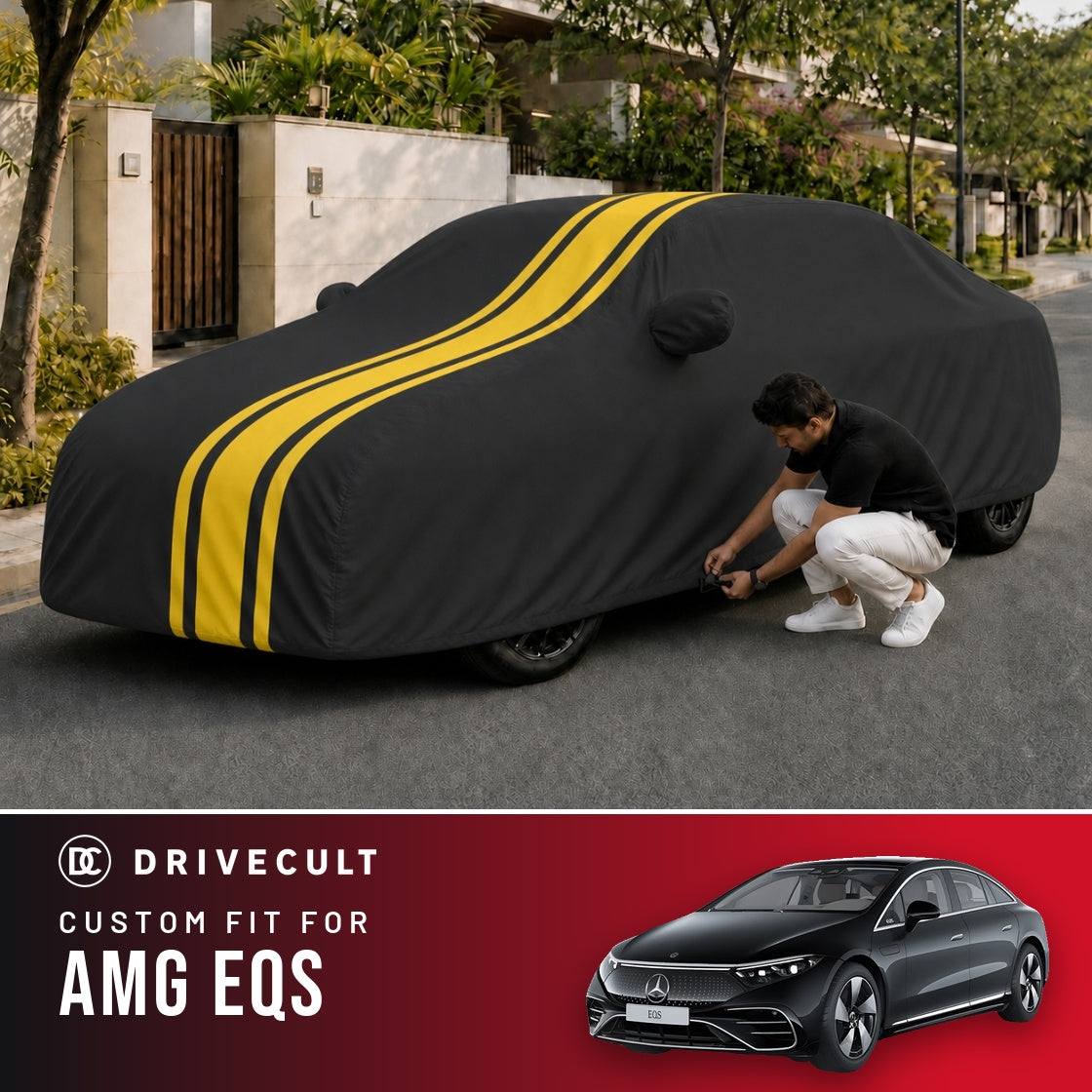 Mercedes-Benz AMG EQS DriveCult Blaze custom-fit waterproof car body cover