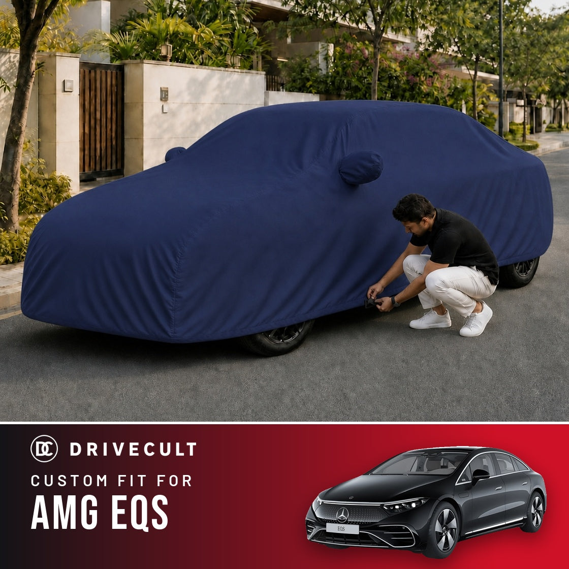 Mercedes-Benz AMG EQS DriveCult Storm custom-fit waterproof car body cover