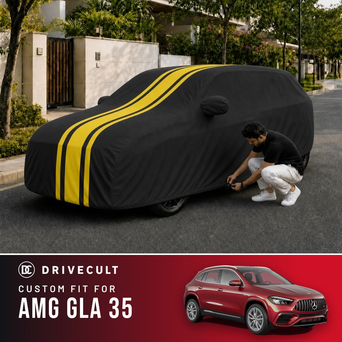 Mercedes-Benz AMG GLA 35 DriveCult Blaze custom-fit waterproof car body cover