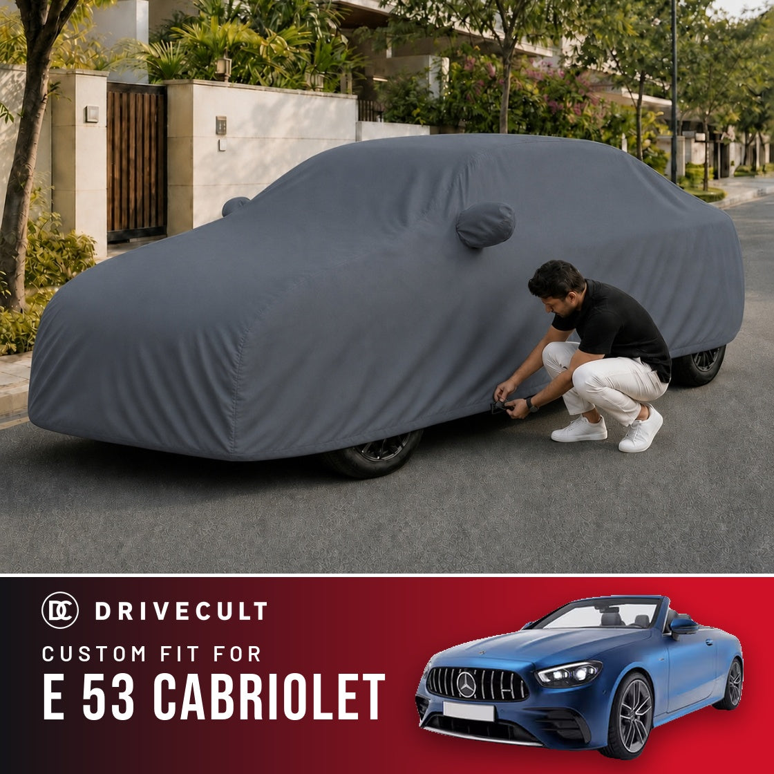 Mercedes-Benz E 53 Cabriolet DriveCult Titan custom-fit waterproof car body cover