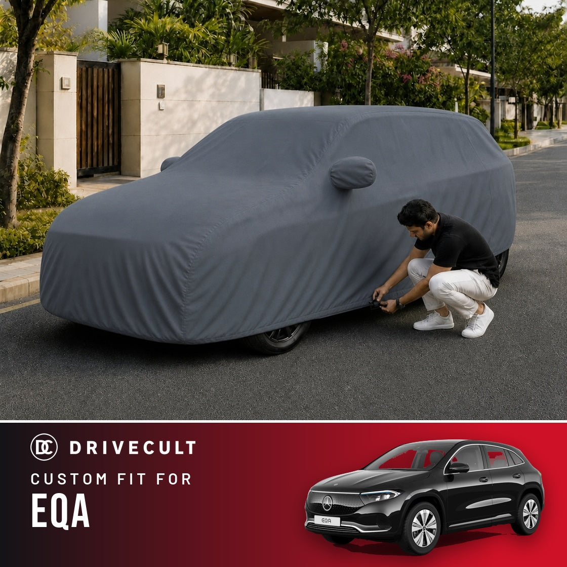 Mercedes-Benz EQA DriveCult Titan custom-fit waterproof car body cover