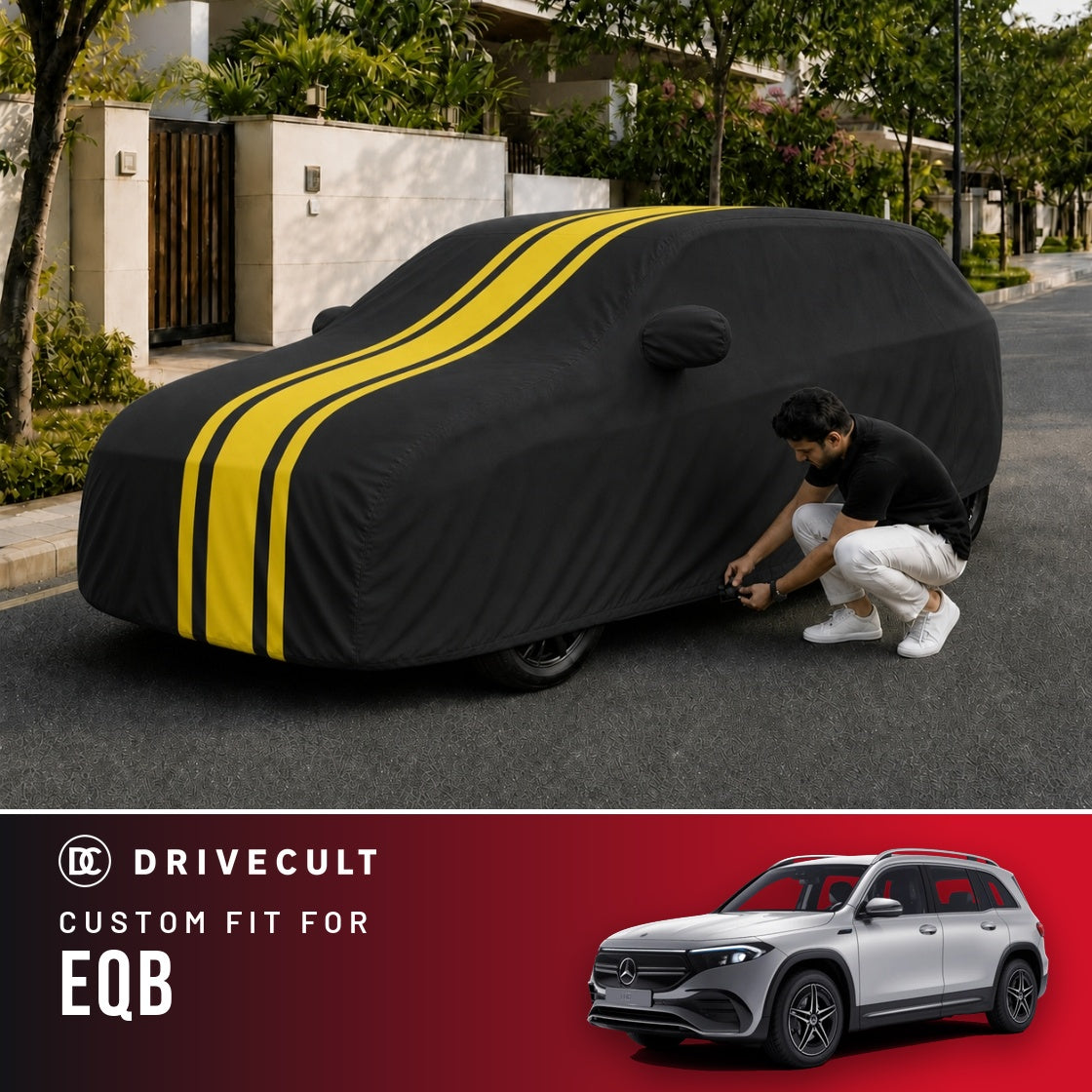Mercedes-Benz EQB DriveCult Blaze custom-fit waterproof car body cover