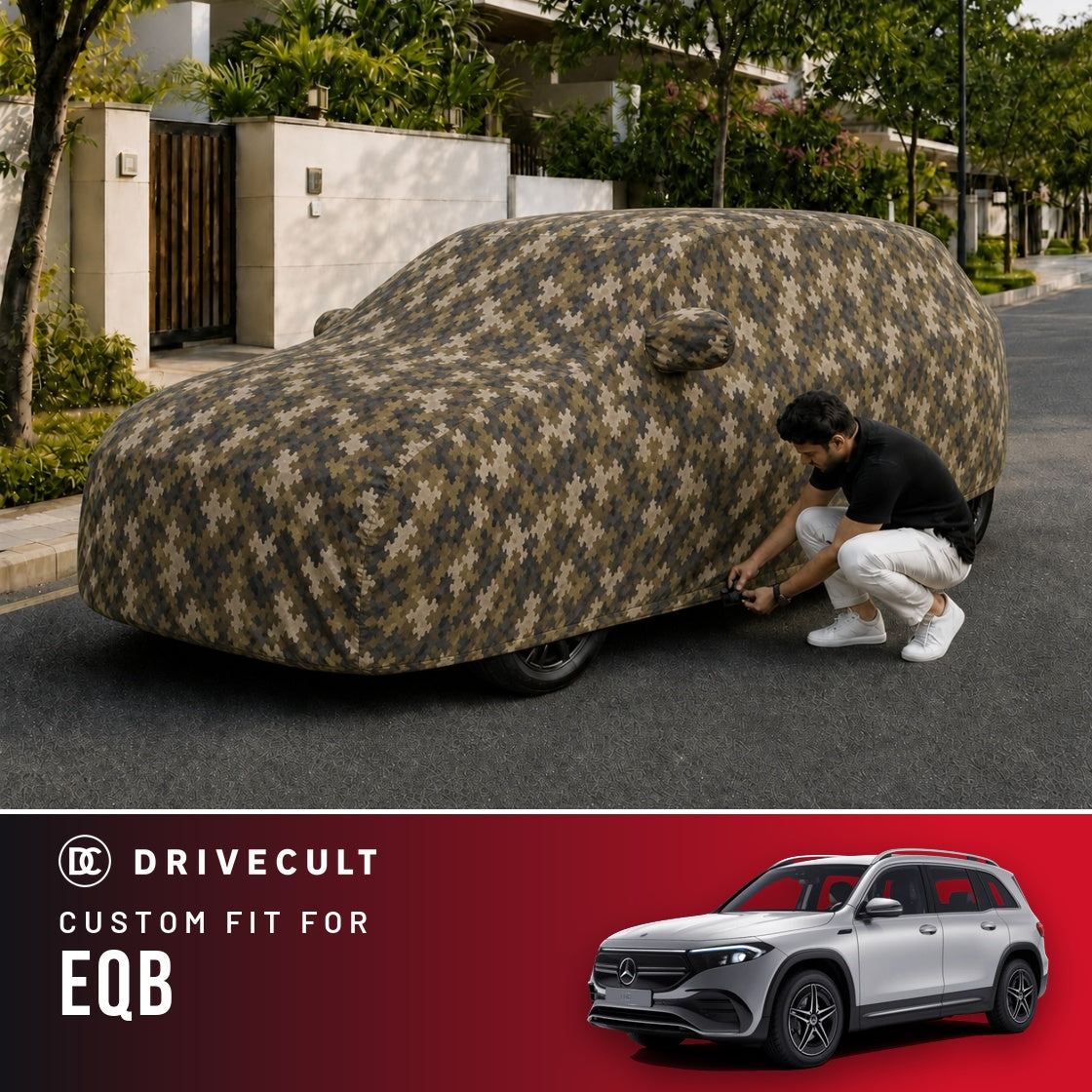 Mercedes-Benz EQB DriveCult Phantom custom-fit waterproof car body cover