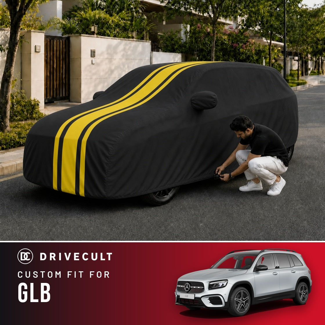 Mercedes-Benz GLB DriveCult Blaze custom-fit waterproof car body cover