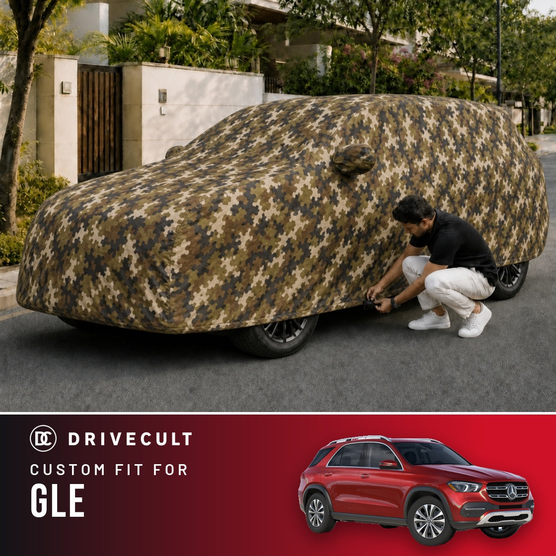 Mercedes-Benz GLE DriveCult Phantom custom-fit waterproof car body cover