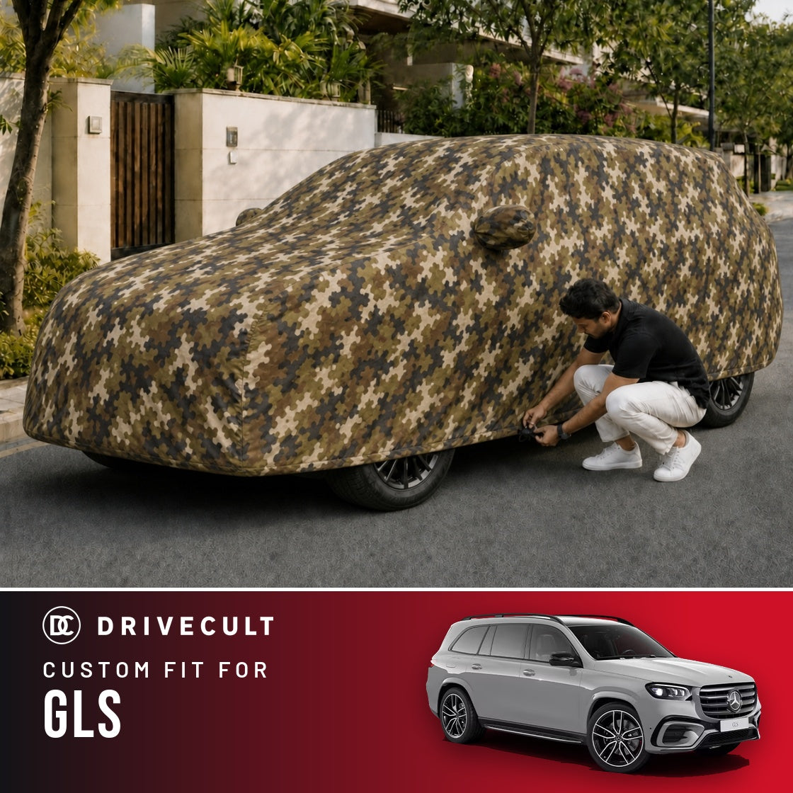 Mercedes-Benz GLS DriveCult Phantom custom-fit waterproof car body cover
