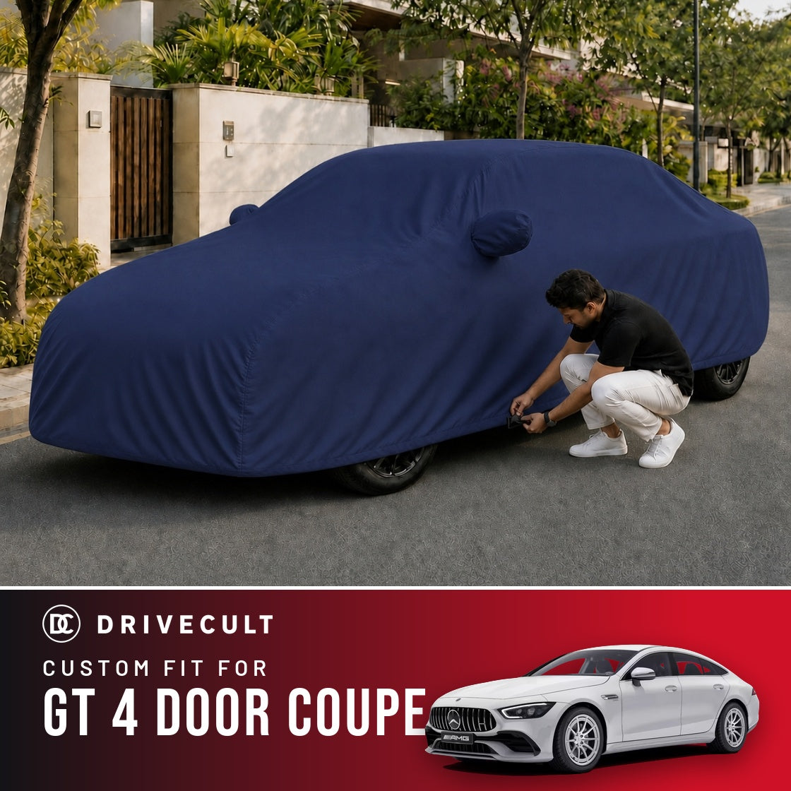 Mercedes-Benz GT 4 Door Coupe DriveCult Storm custom-fit waterproof car body cover