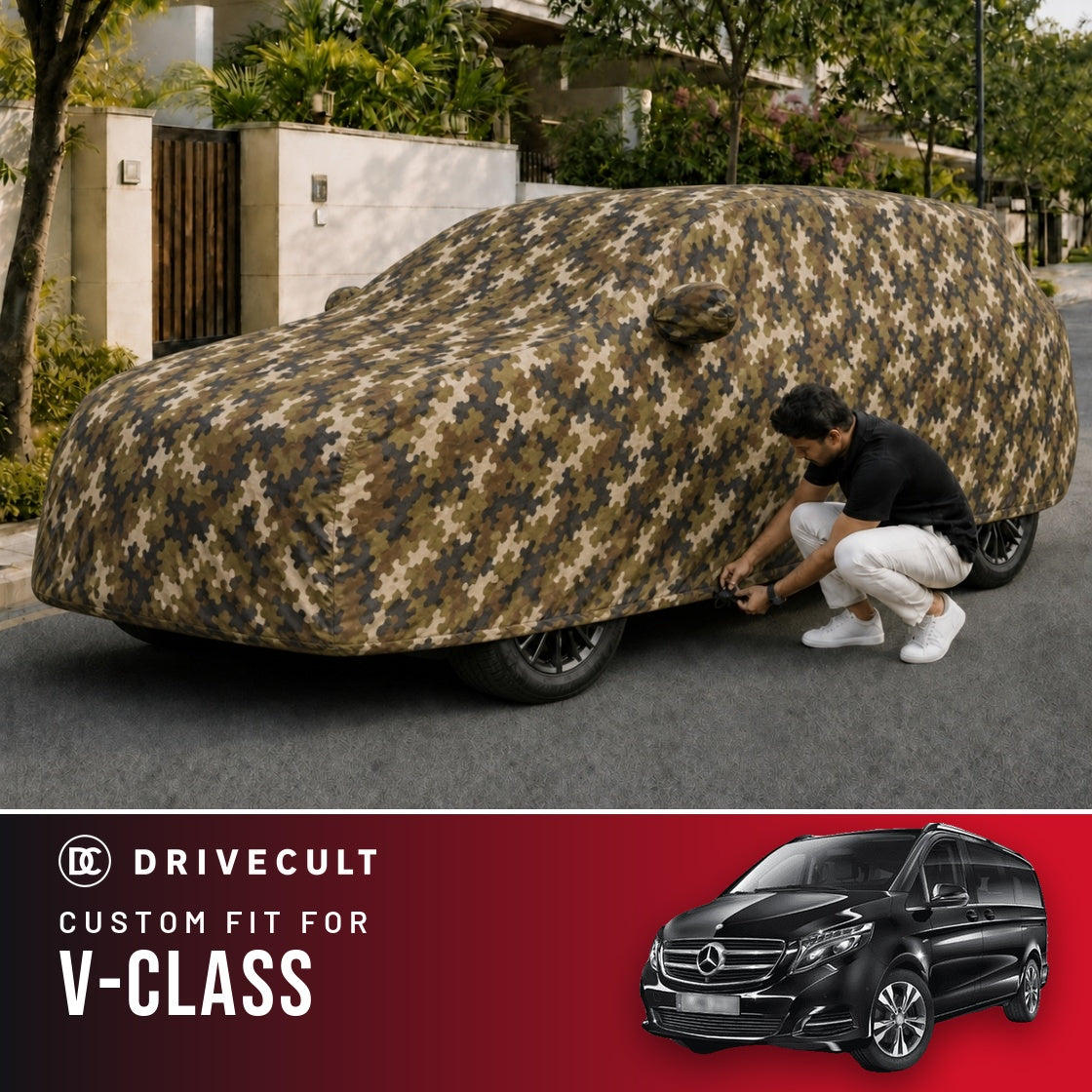 Mercedes-Benz V-Class DriveCult Phantom custom-fit waterproof car body cover