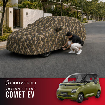 MG Comet EV DriveCult Phantom custom-fit waterproof car body cover