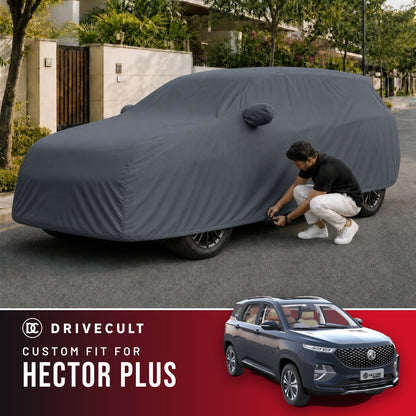 MG Hector Plus DriveCult Titan custom-fit waterproof car body cover