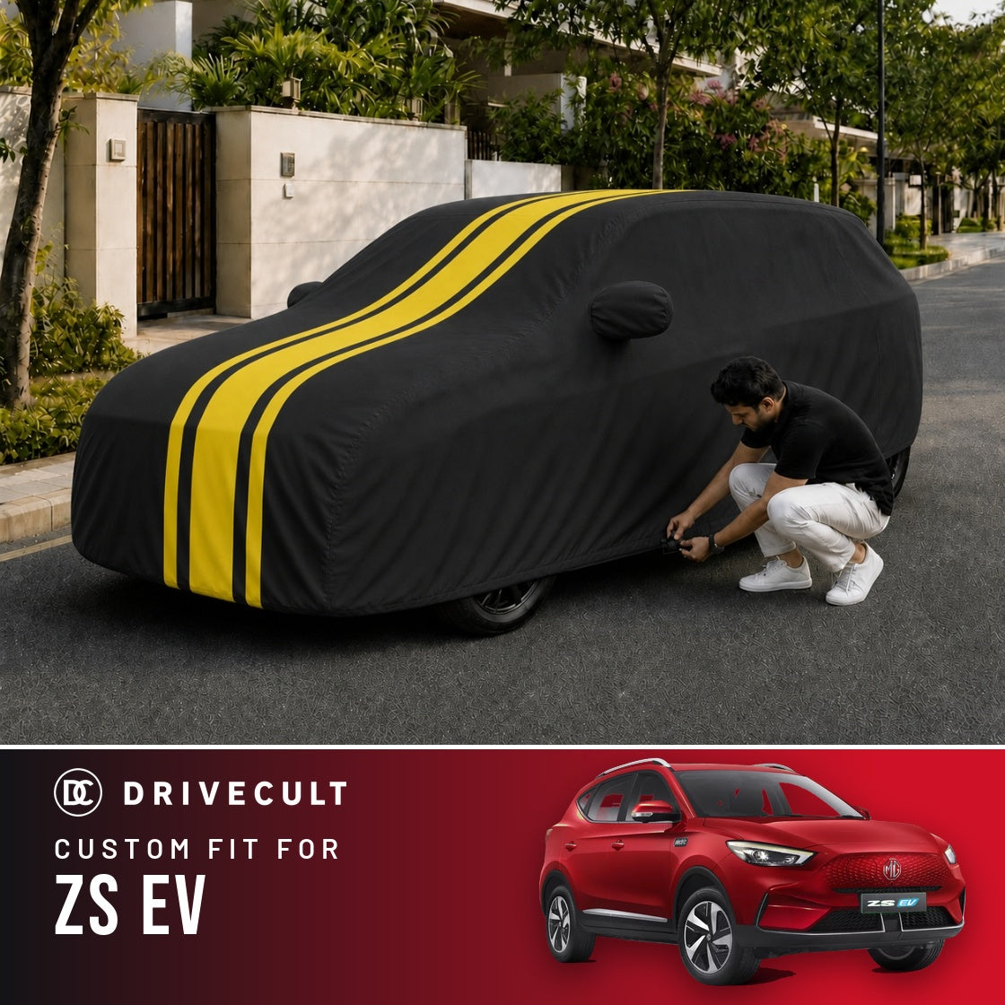 MG ZS EV DriveCult Blaze custom-fit waterproof car body cover