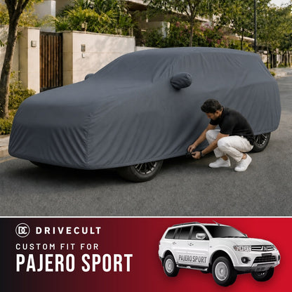 Mitsubishi Pajero Sport DriveCult Titan custom-fit waterproof car body cover