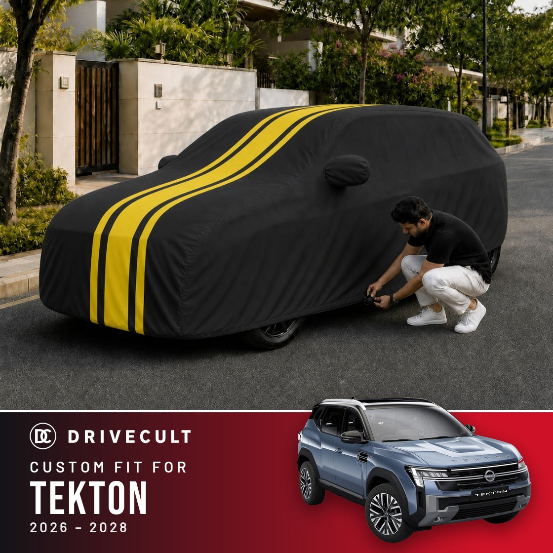 Nissan Tekton 2026-2028 DriveCult Blaze custom-fit waterproof car body cover