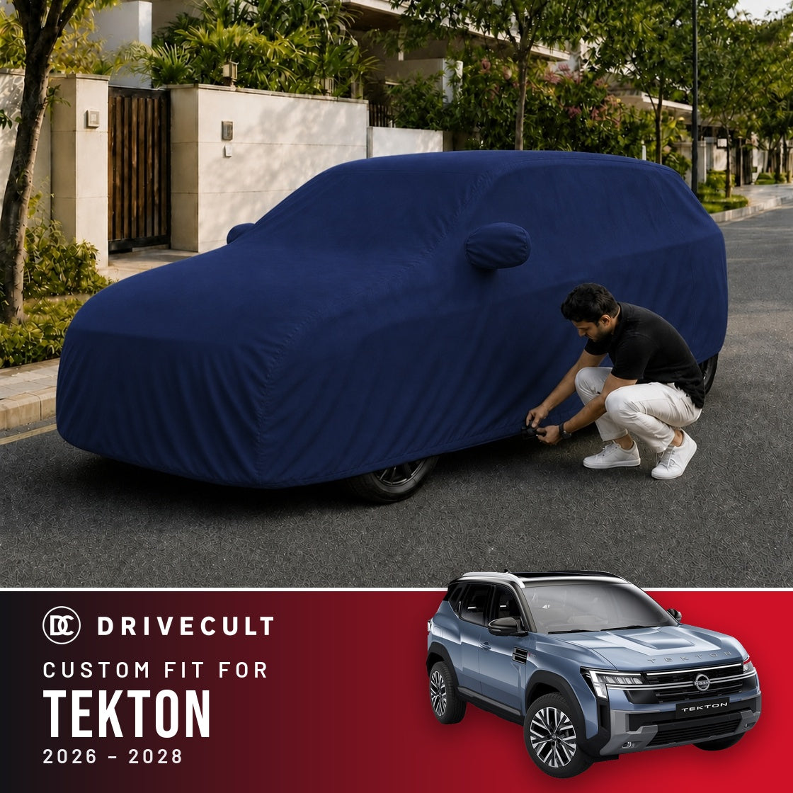 Nissan Tekton 2026-2028 DriveCult Storm custom-fit waterproof car body cover