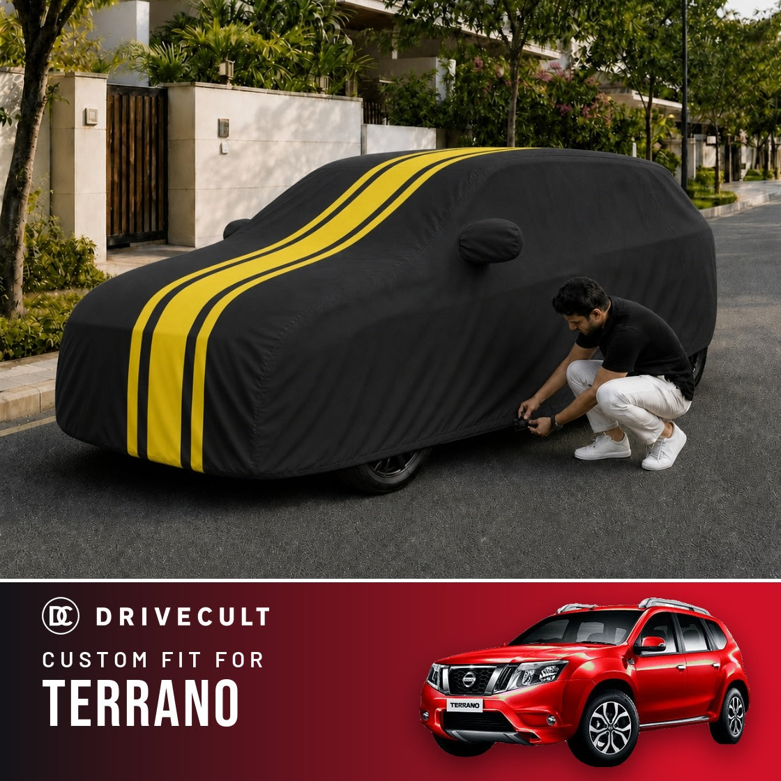 Nissan Terrano DriveCult Blaze custom-fit waterproof car body cover
