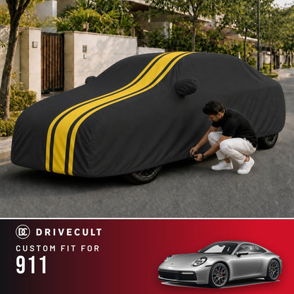 Porsche 911 DriveCult Blaze custom-fit waterproof car body cover