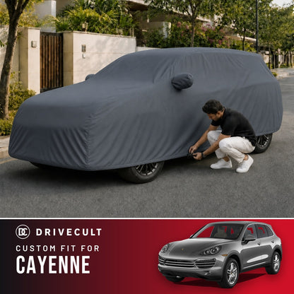 Porsche Cayenne DriveCult Titan custom-fit waterproof car body cover