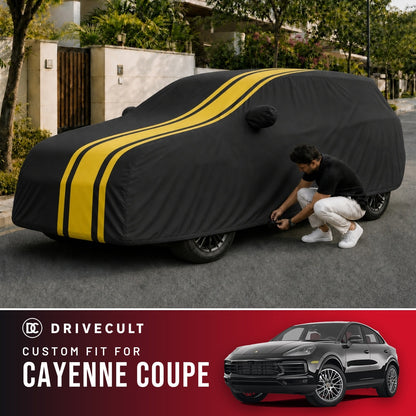 Porsche Cayenne Coupe DriveCult Blaze custom-fit waterproof car body cover