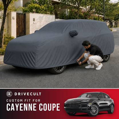 Porsche Cayenne Coupe DriveCult Titan custom-fit waterproof car body cover