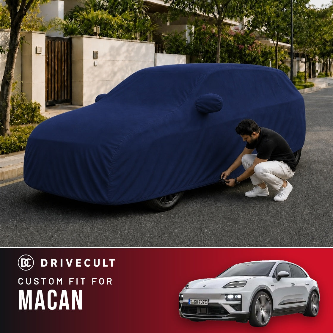 Porsche Macan DriveCult Storm custom-fit waterproof car body cover