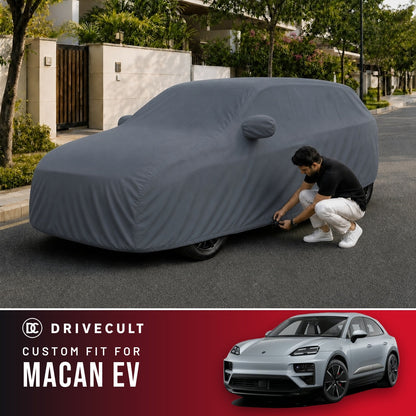 Porsche Macan EV DriveCult Titan custom-fit waterproof car body cover