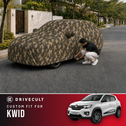 Renault Kwid DriveCult Phantom custom-fit waterproof car body cover