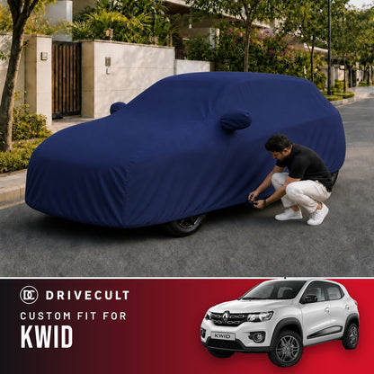 Renault Kwid DriveCult Storm custom-fit waterproof car body cover