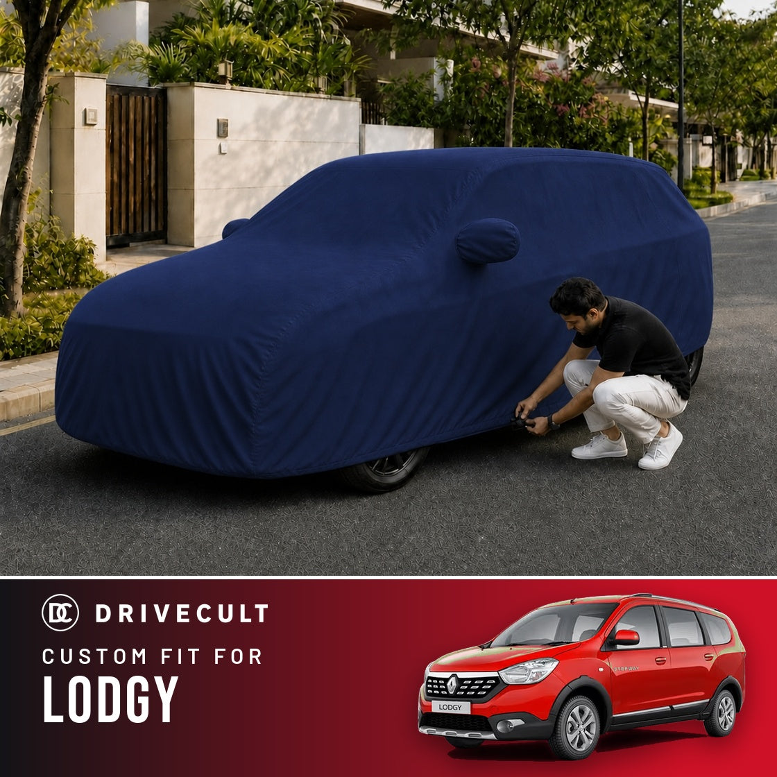 Renault Lodgy DriveCult Storm custom-fit waterproof car body cover
