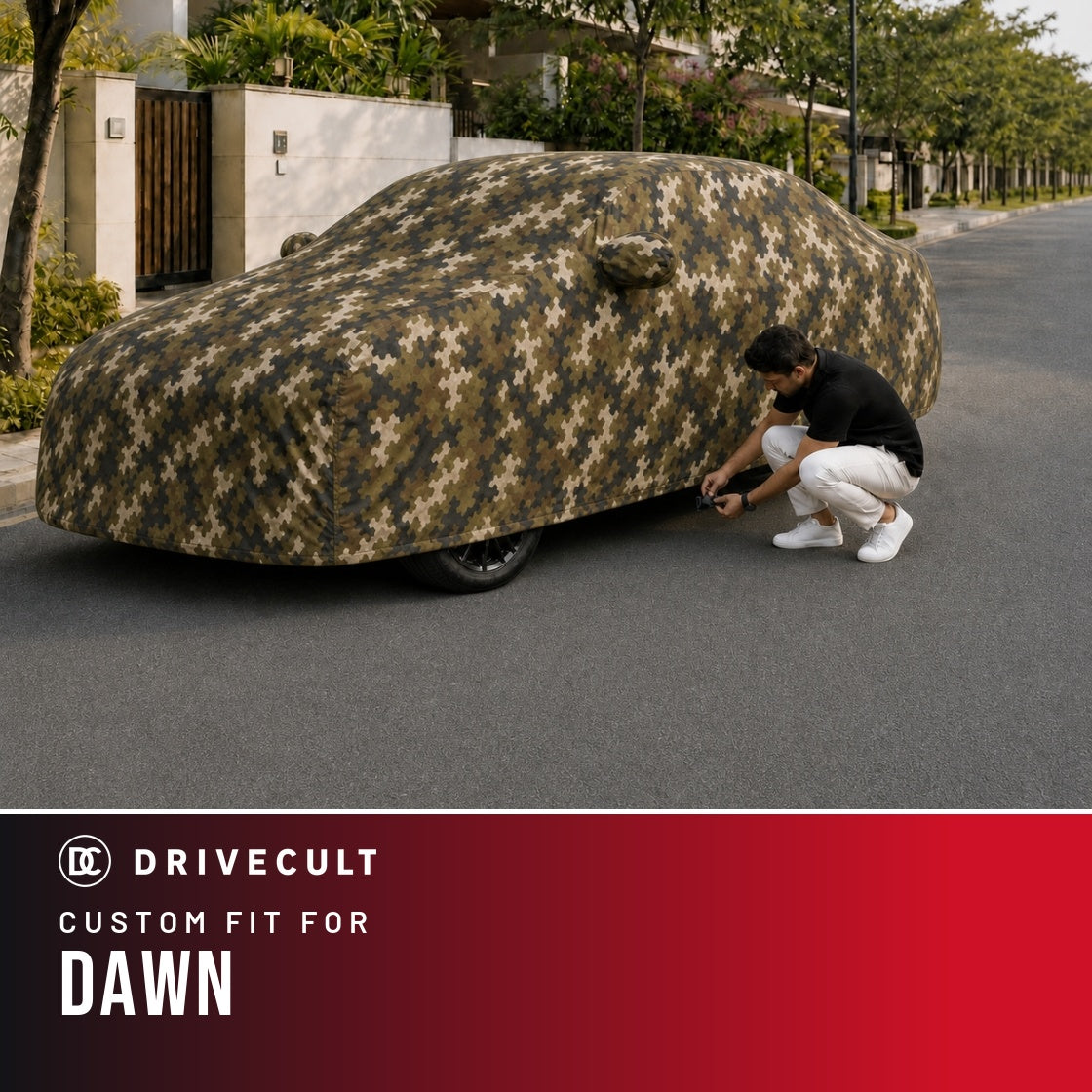 Rolls-Royce Dawn DriveCult Phantom custom-fit waterproof car body cover