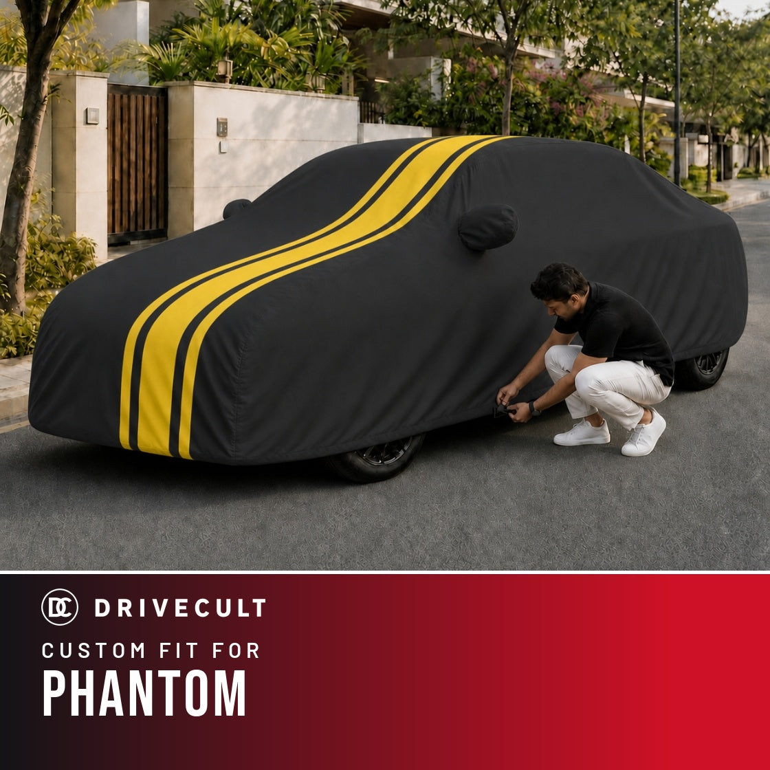 Rolls-Royce Phantom DriveCult Blaze custom-fit waterproof car body cover