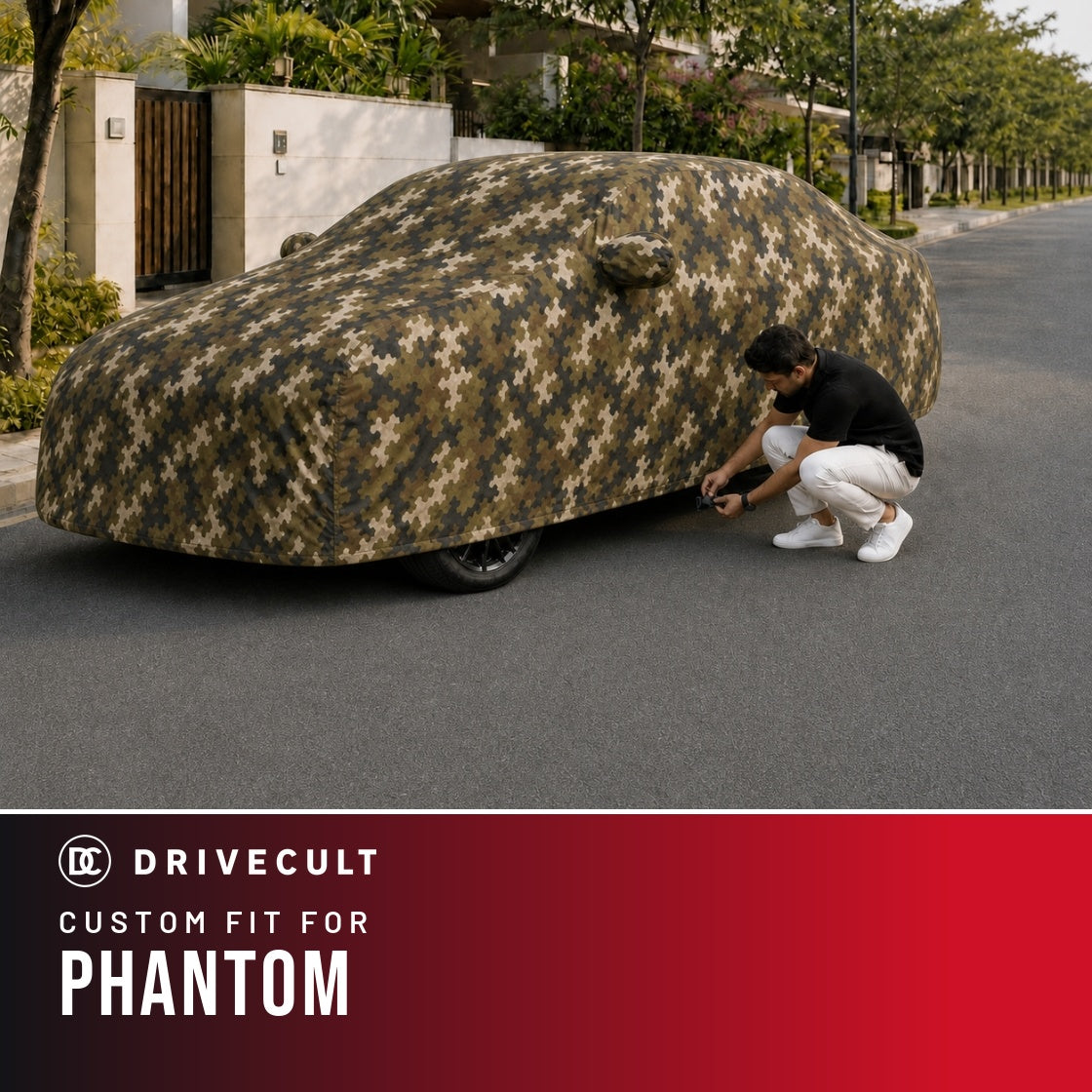 Rolls-Royce Phantom DriveCult Phantom custom-fit waterproof car body cover