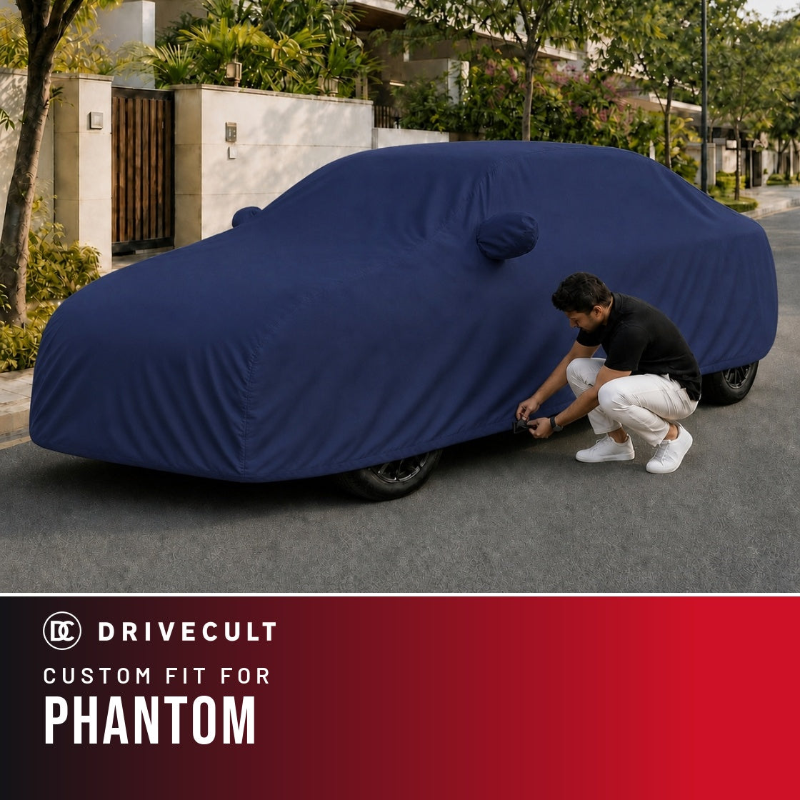 Rolls-Royce Phantom DriveCult Storm custom-fit waterproof car body cover