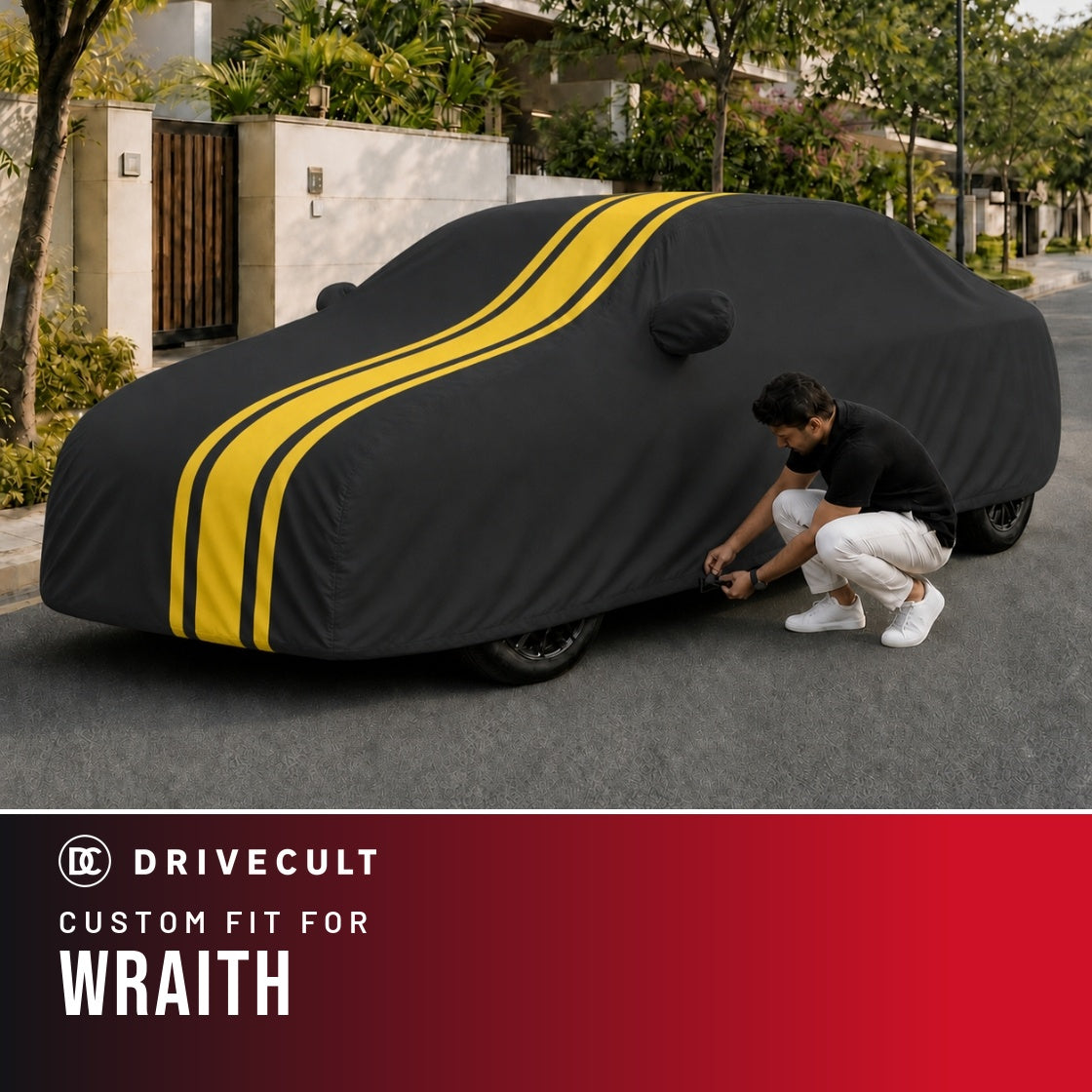 Rolls-Royce Wraith DriveCult Blaze custom-fit waterproof car body cover