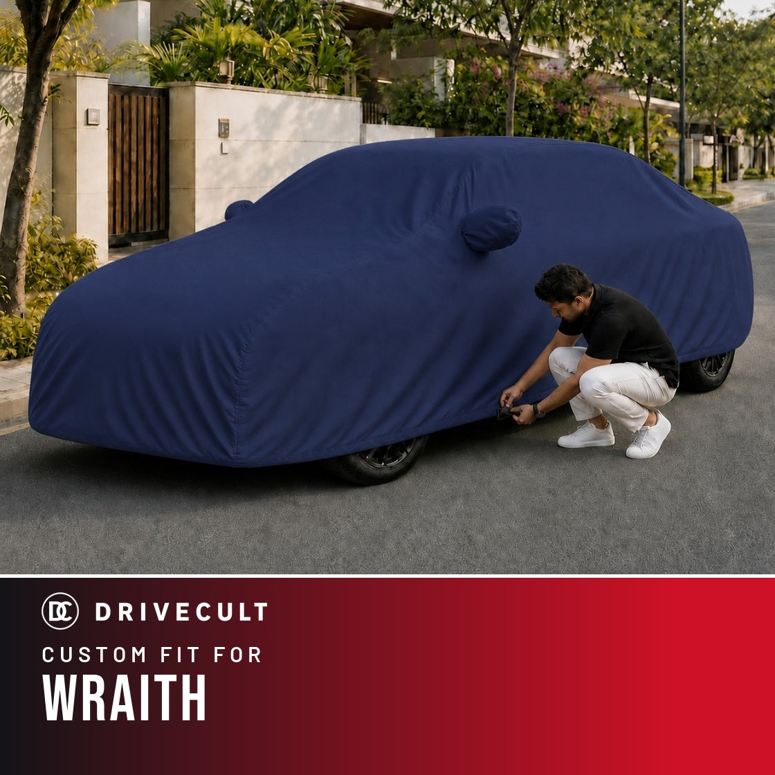 Rolls-Royce Wraith DriveCult Storm custom-fit waterproof car body cover