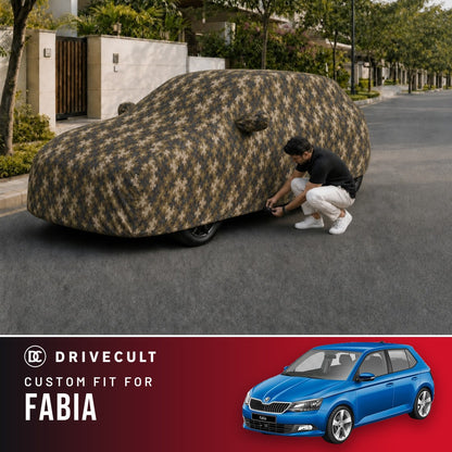Skoda Fabia DriveCult Phantom custom-fit waterproof car body cover