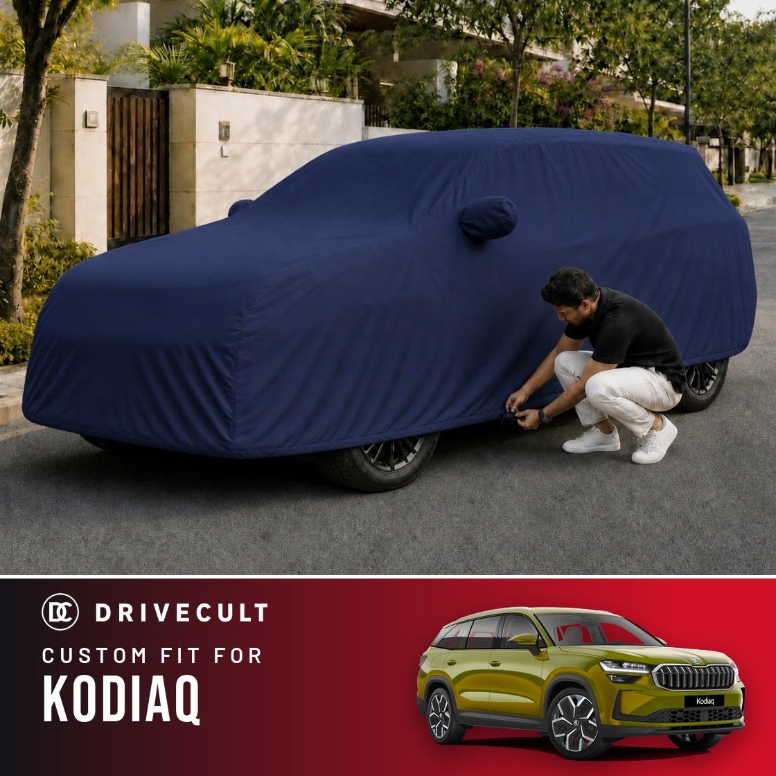 Skoda Kodiaq DriveCult Storm custom-fit waterproof car body cover