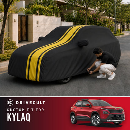 Skoda Kylaq DriveCult Blaze custom-fit waterproof car body cover